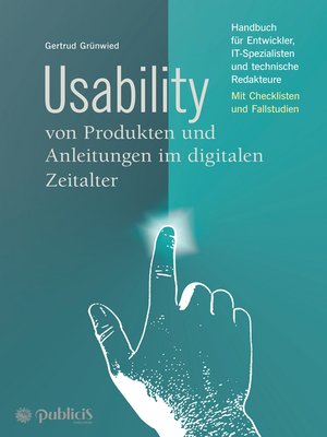 cover image of Usability von Produkten und Anleitungen im digitalen Zeitalter